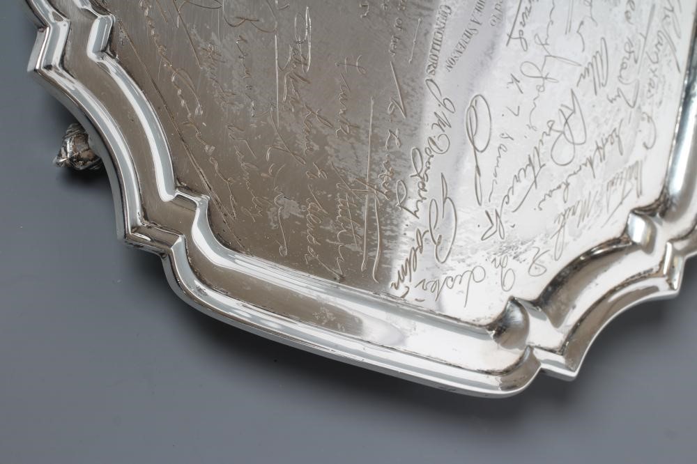 A SMALL SILVER SALVER Image