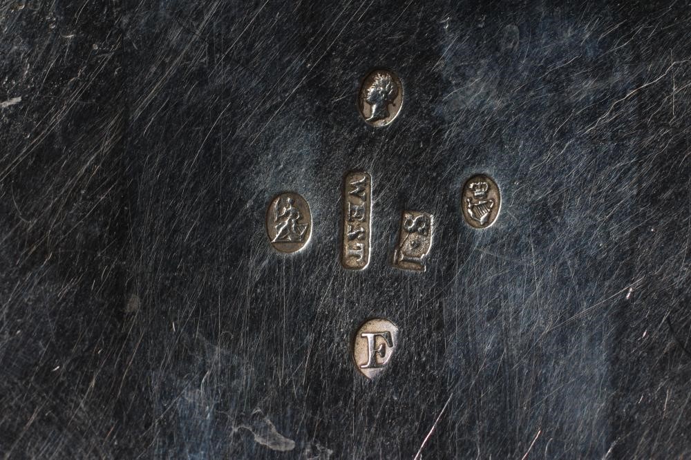 A LATE GEORGE III IRISH SILVER MILK JUG AND SUGAR BOWL Image