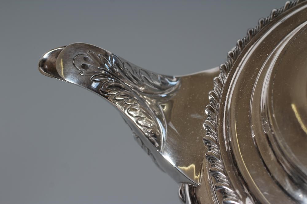 A GEORGE IV SILVER TEAPOT Image