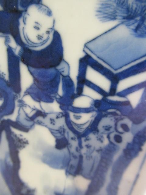 A CHINESE PORCELAIN VASE of swept octagonal form with two scrolling handles Image