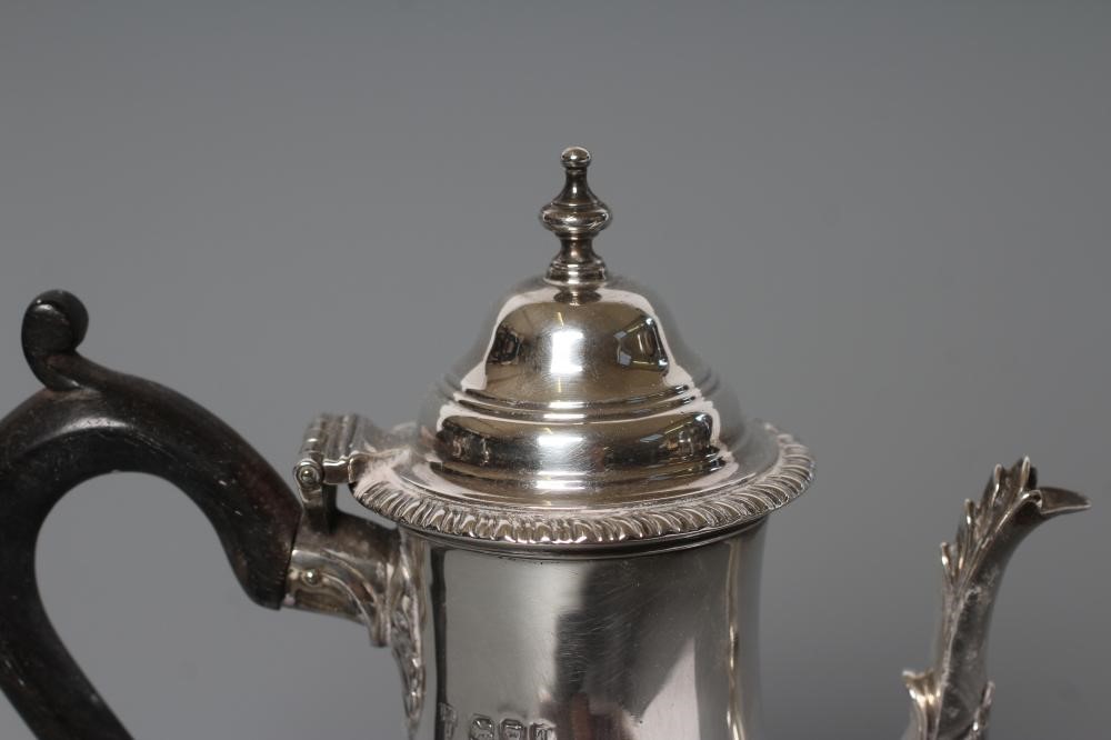 A LATE VICTORIAN SILVER SMALL CAFE AU LAIT POT Image