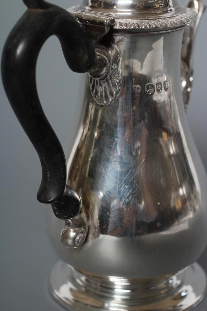 A LATE VICTORIAN SILVER SMALL CAFE AU LAIT POT Image