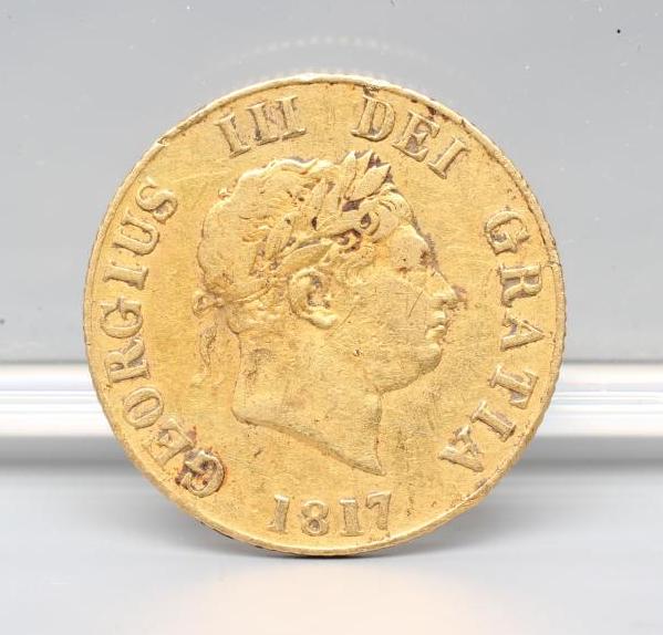 A GEORGE III HALF SOVEREIGN, 1817, 4g (Est. plus 20% premium) Image