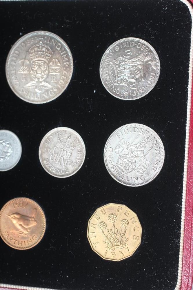 A GEORGE VI SPECIMEN FIFTEEN COIN SET, 1937, crown to farthing with Maundy, cased (Est. plus 24% Image