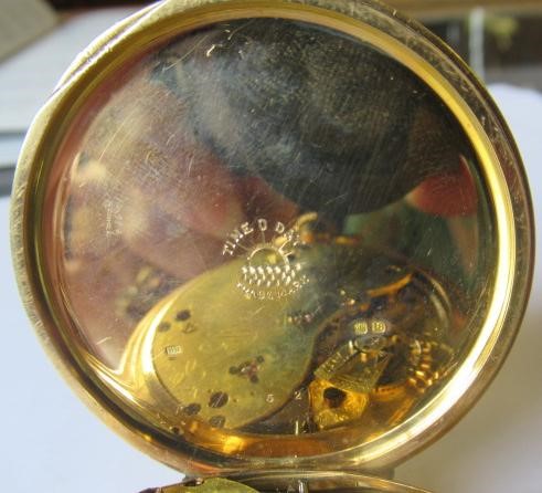 A LATE VICTORIAN 18CT GOLD MINUTE REPEATER HUNTER TOP WIND POCKET WATCH Image