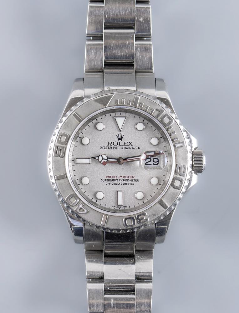 A GENTLEMAN'S ROLEX OYSTER PERPETUAL DATE YACHT-MASTER CHRONOMETER Image