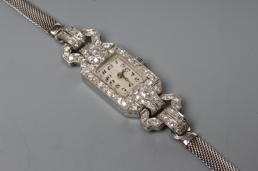 A DIAMOND COCKTAIL WATCH Image