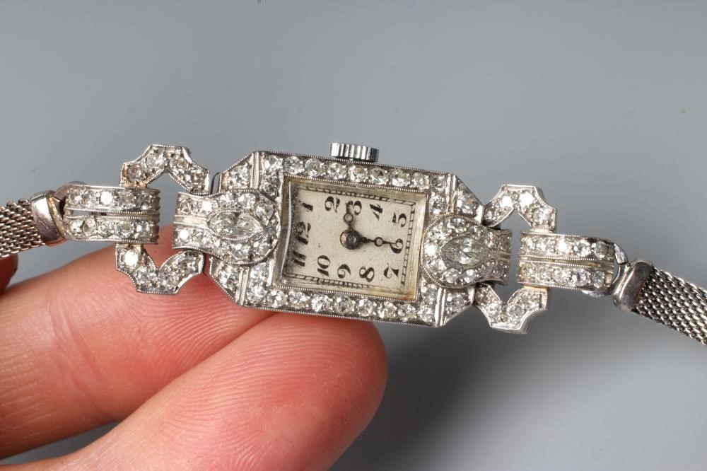 A DIAMOND COCKTAIL WATCH Image