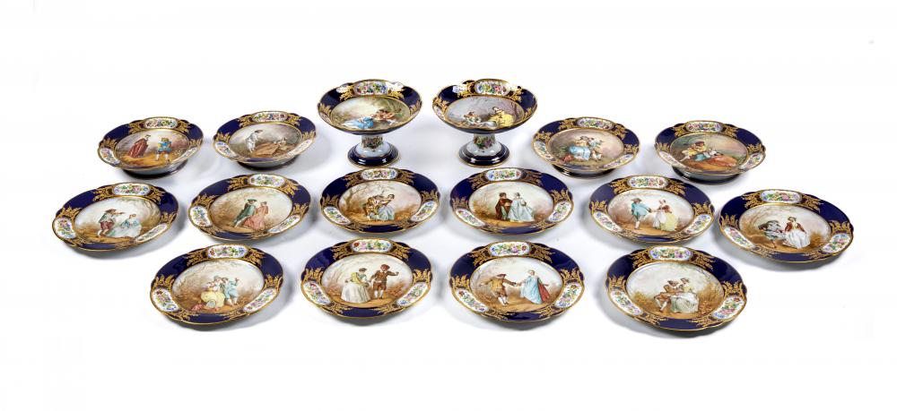 A SEVRES PORCELAIN DESSERT SERVICE Image