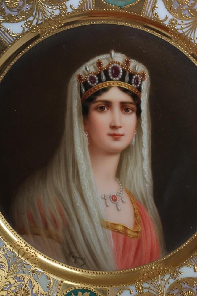 A PAIR OF ROSENTHAL PORCELAIN CABINET PLATES Image