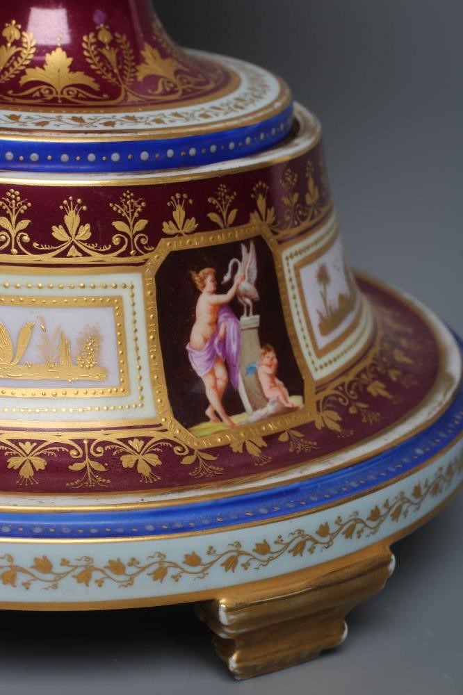 A VIENNA PORCELAIN TWO HANDLED CUP Image