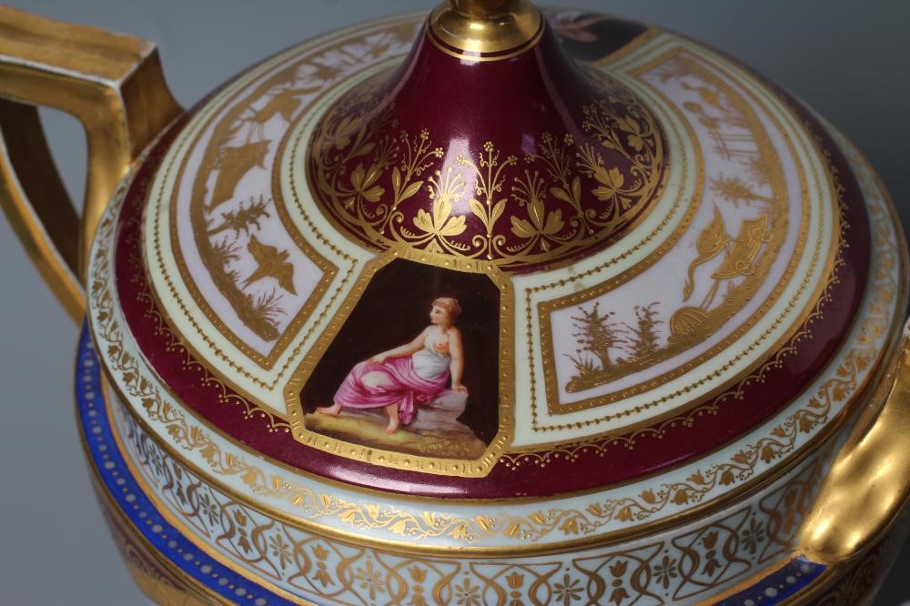 A VIENNA PORCELAIN TWO HANDLED CUP Image