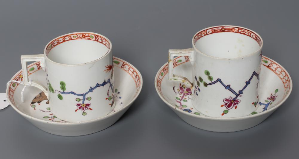 TWO MARCOLINI MEISSEN PORCELAIN CANS AND SAUCERS Image