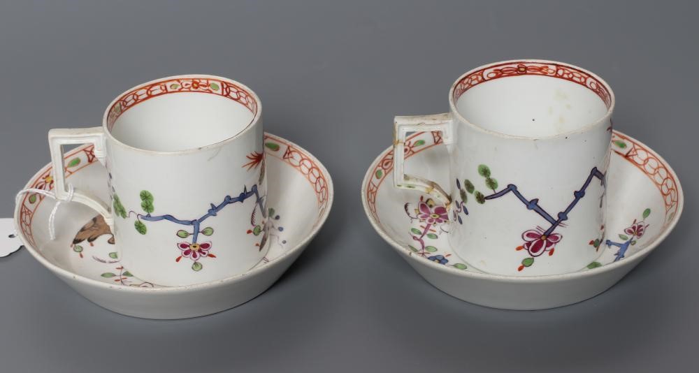 TWO MARCOLINI MEISSEN PORCELAIN CANS AND SAUCERS Image