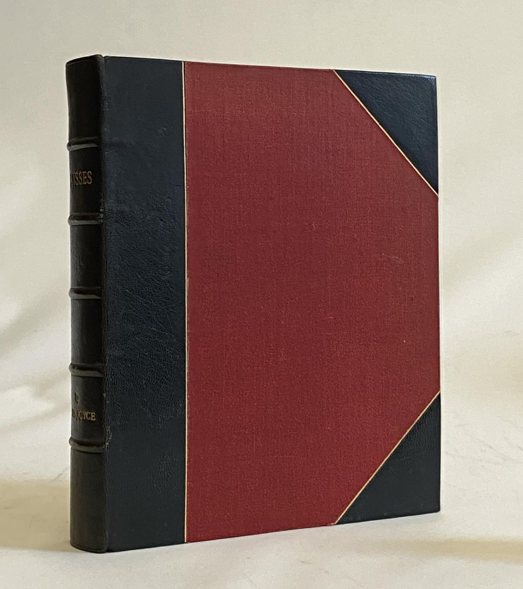 ULYSSES BY JAMES JOYCE, May 1926, 8th Printing, Shakespeare and Company. Half black sheepskin over Image