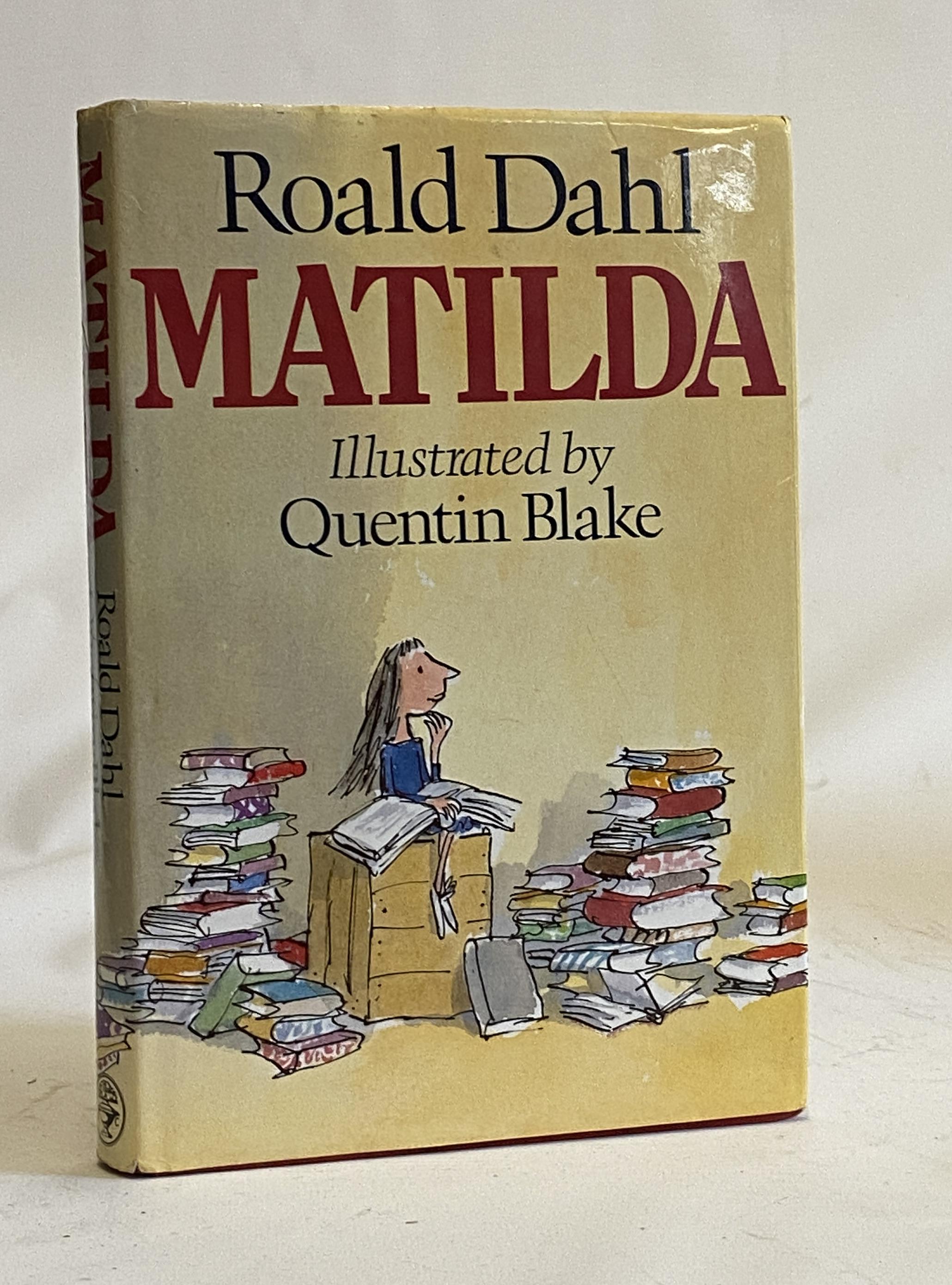 MATILDA, Roald Dahl, 1988, Jonathan Cape, 1st Edition. Very good; gift inscription to first flyleaf, Image