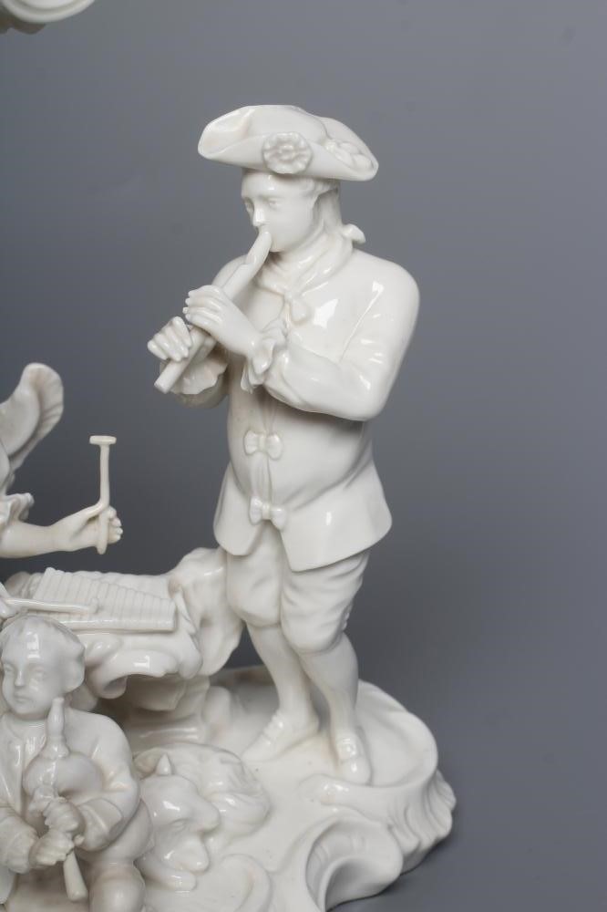 A NYMPHENBURG BLANC-DE-CHINE PORCELAIN FIGURE GROUP Image