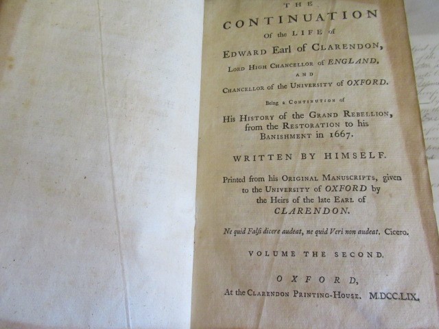 THE LIFE OF EDWARD EARL OF CLARENDON Image