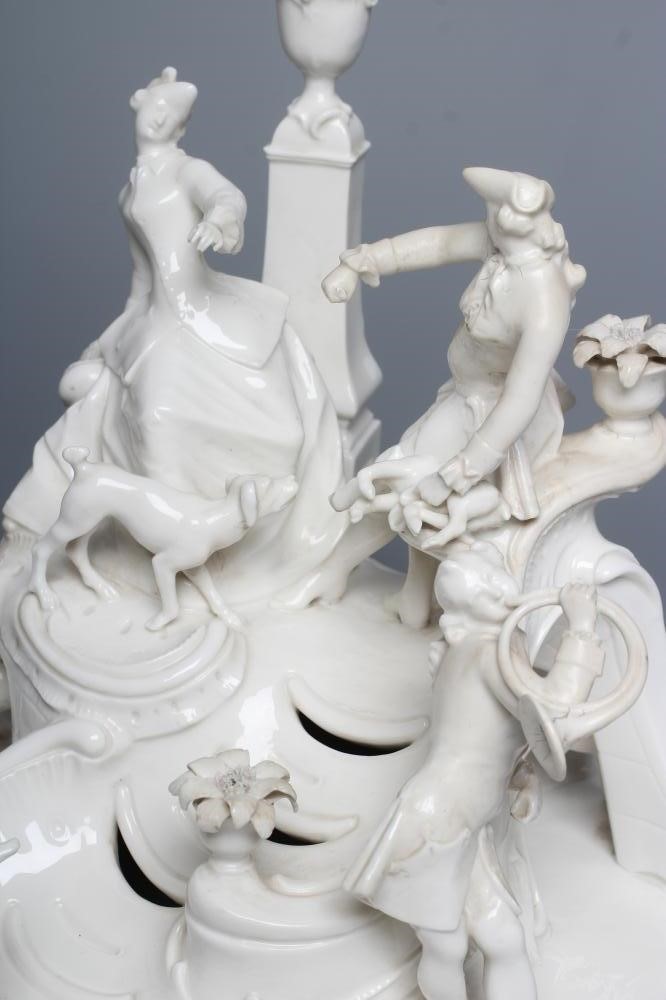 A NYMPHENBURG BLANC-DE-CHINE PORCELAIN FIGURE GROUP Image