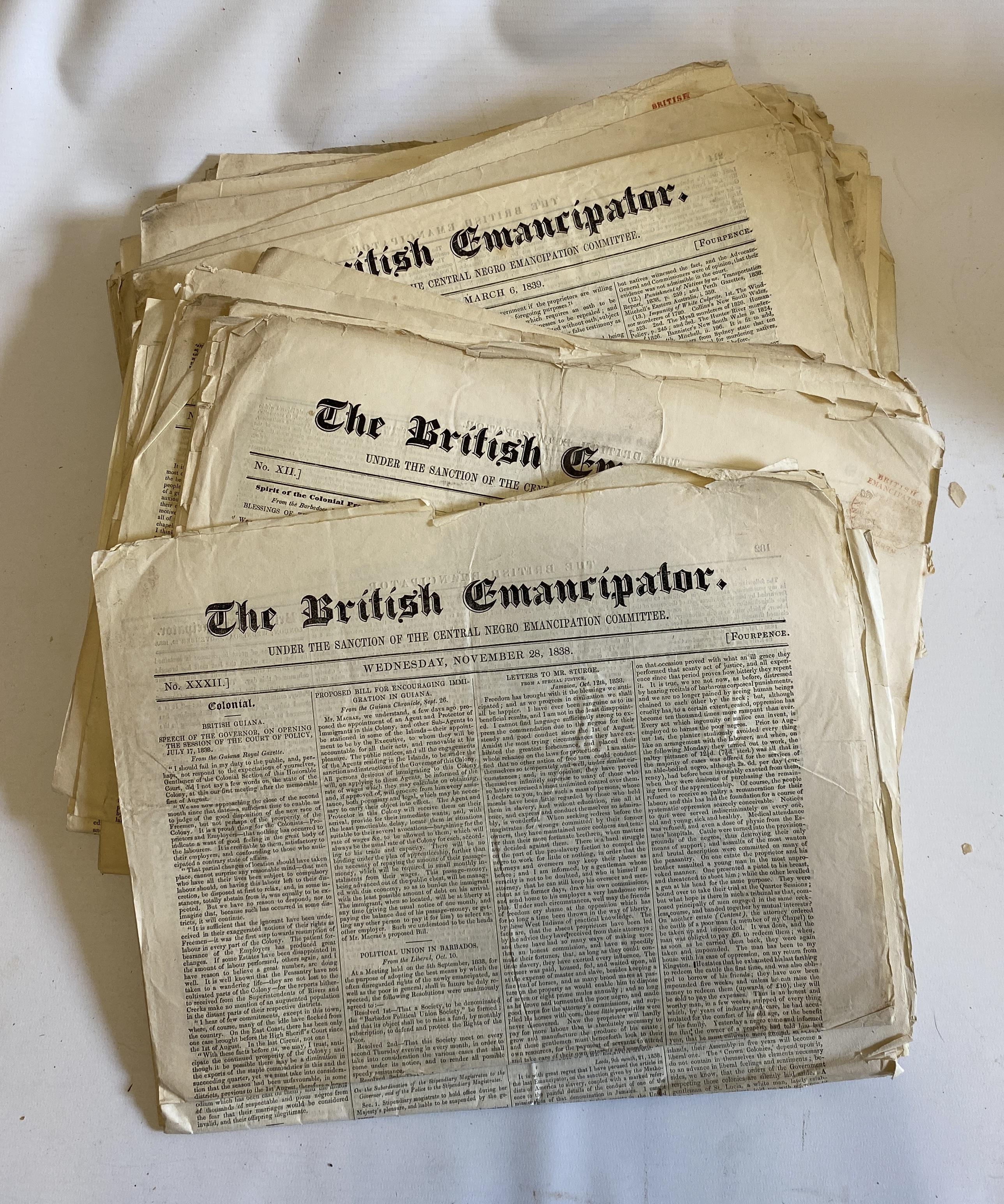 THE BRITISH EMANCIPATOR under the sanction of the Central Negro Emancipation Committee, London, John Image