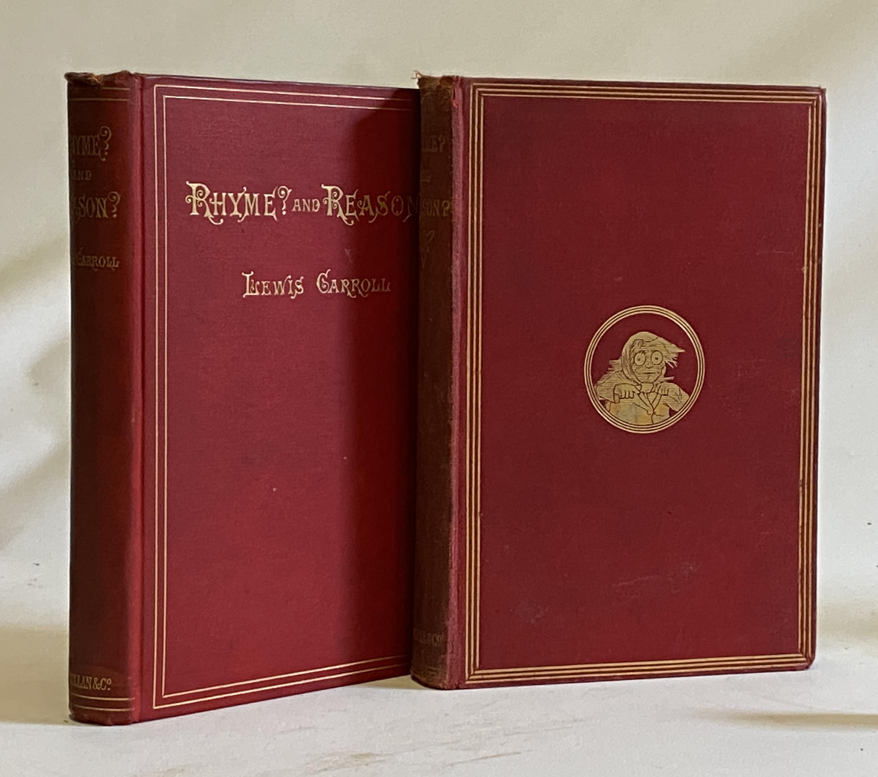 LEWIS CARROLL, RHYME AND REASON, 1888, Macmillan, New York, American first with 1909 edition of the Image