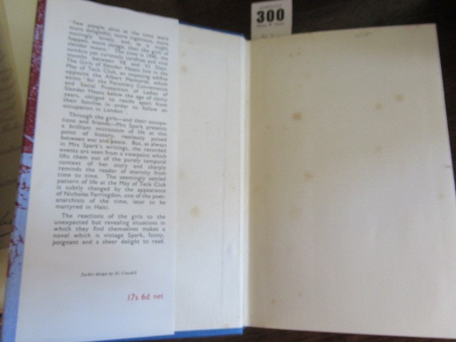 THE PRIME OF MISS JEAN BRODIE, Muriel Spark, 1961, Macmillan, 1st edition WITH The Girl of Slender Image