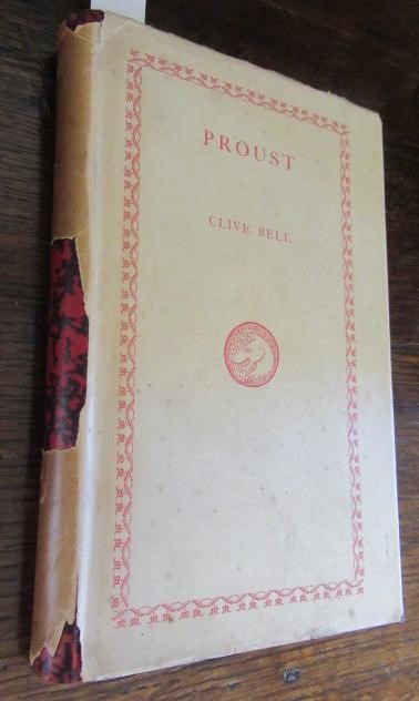 HOGARTH PRESS, Clive Bell, Proust, 1928, 1st edition in jacket lacking chunks of the spine AND V Image