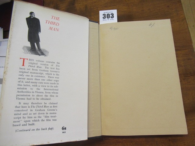 THE THIRD MAN AND THE FALLEN IDOL, Graham Greene, 1950, William Heinemann, 1st, near fine in a very Image
