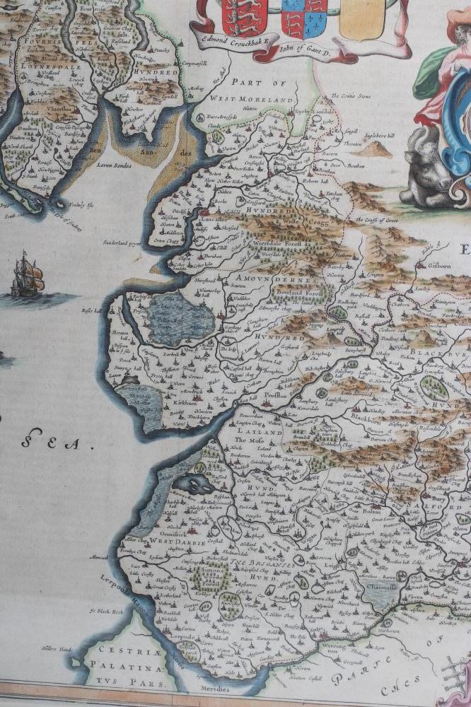 JOHANNES BLAEU (1650-1712) "Lancastria" Image