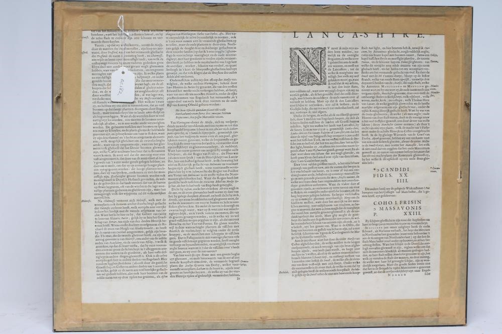 JOHANNES BLAEU (1650-1712) "Lancastria" Image