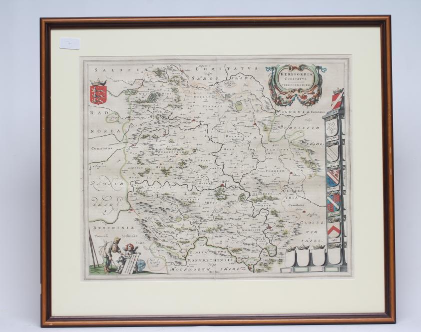 JOHANNES BLAEU (1650-1712) Herefordshire Image