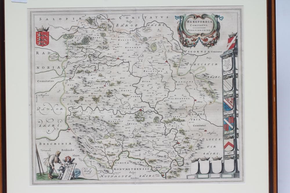 JOHANNES BLAEU (1650-1712) Herefordshire Image