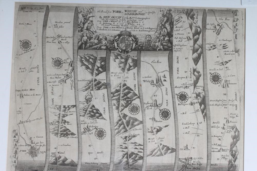 John ogilby (16001676) york to scarborough/whitby Hartleys