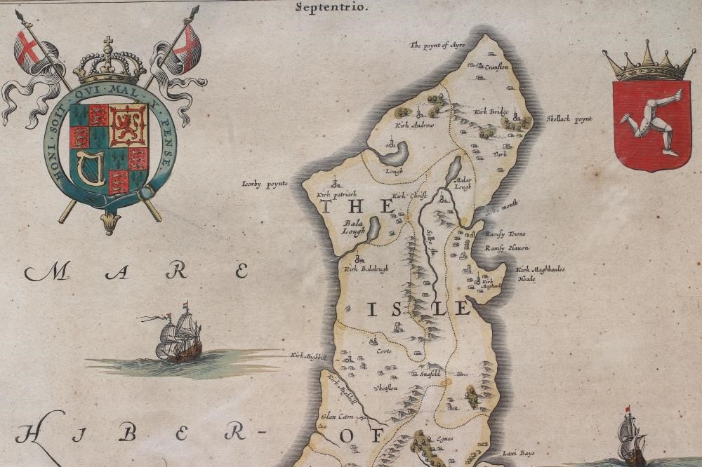 JOHANNES BLAEU (1650-1712) Isle of Man Image