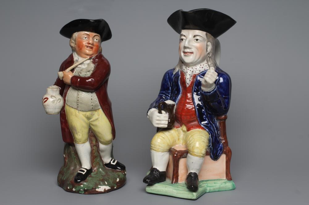 A STAFFORDSHIRE POTTERY SQUIRE TOBY JUG Image