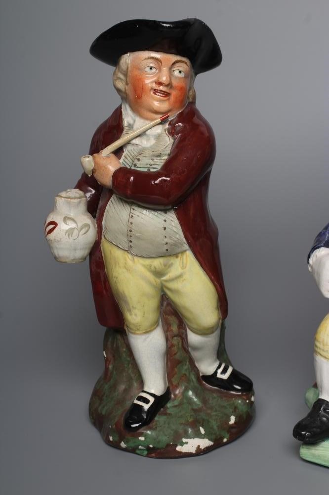 A STAFFORDSHIRE POTTERY SQUIRE TOBY JUG Image