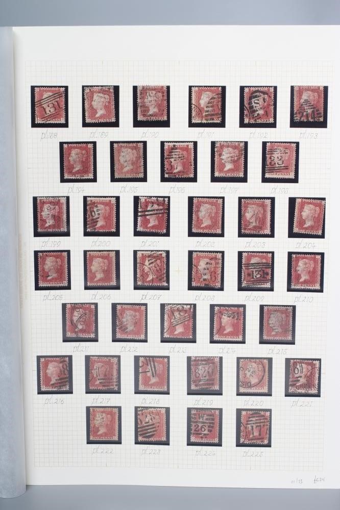 SET OF PENNY REDS with plate number 71-225 (No.77) (Est. plus 24% premium inc. VAT) Image