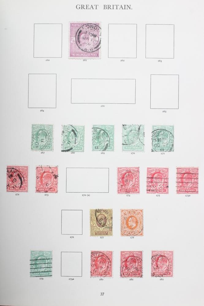 WINDSOR ALBUM FROM 1840, includes good range of Fine Used Surface Printed & £1 PUC etc (Est. plus Image