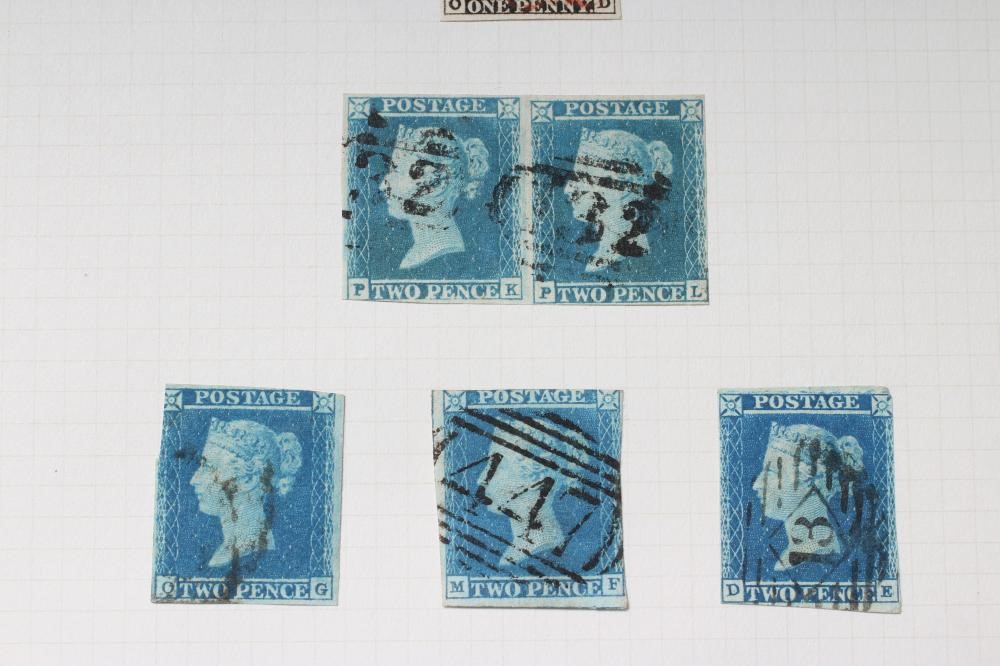 GB ALBUM, better items including two Penny Blacks and five 1841 2d Blues (Est. plus 24% premium inc. Image