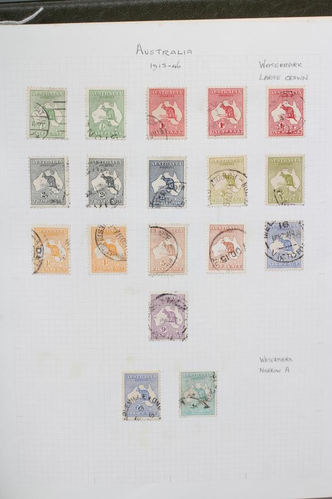 SUPERB COLLECTION OF AUSTRALIAN STAMPS, 1913-46 VALUES TO £1 AND £2, Sydney Harbour Bridge 5/= (Est. Image