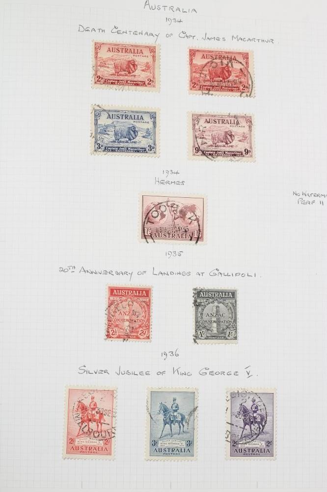 SUPERB COLLECTION OF AUSTRALIAN STAMPS, 1913-46 VALUES TO £1 AND £2, Sydney Harbour Bridge 5/= (Est. Image