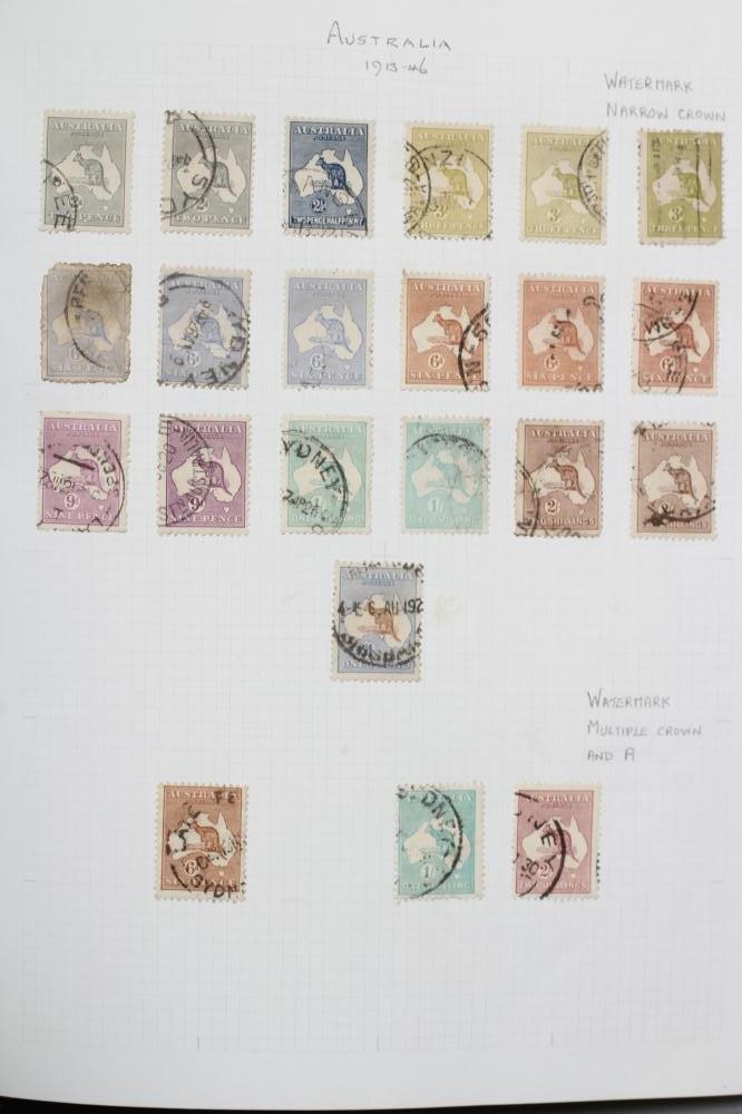 SUPERB COLLECTION OF AUSTRALIAN STAMPS, 1913-46 VALUES TO £1 AND £2, Sydney Harbour Bridge 5/= (Est. Image