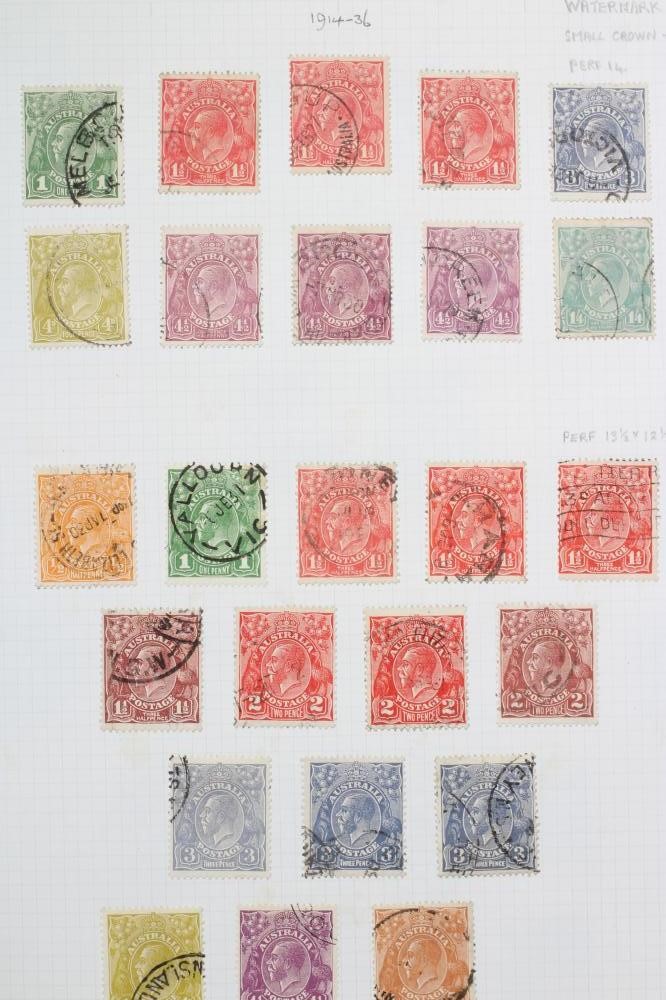 SUPERB COLLECTION OF AUSTRALIAN STAMPS, 1913-46 VALUES TO £1 AND £2, Sydney Harbour Bridge 5/= (Est. Image