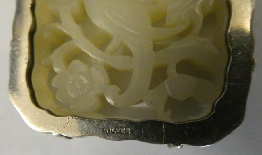 A CHINESE JADE OBLONG DOUBLE SIDED PANEL Image