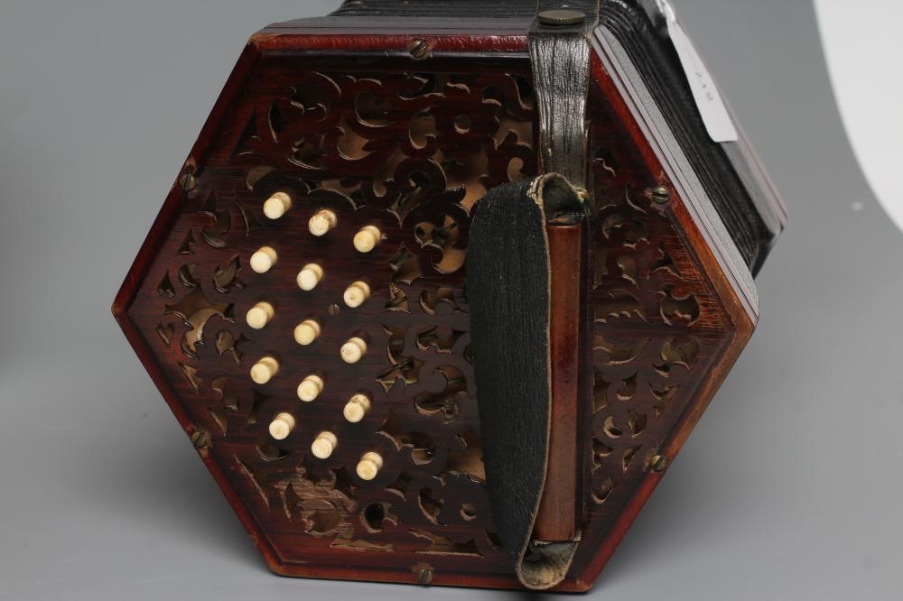 A LACHENAL & CO. CONCERTINA of typical hexagonal form Image