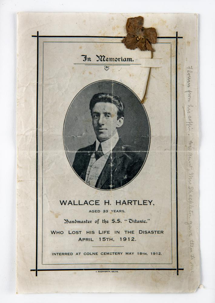 OF TITANIC INTEREST - Wallace H. Hartley Image