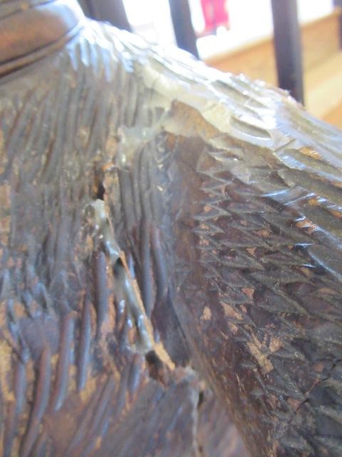 A CARVED WOOD BLACK FOREST BEAR STICK STAND Image