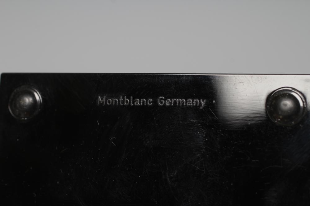 A MONTBLANC MEISTERSTUCK SQUARE GLASS INKWELL Image