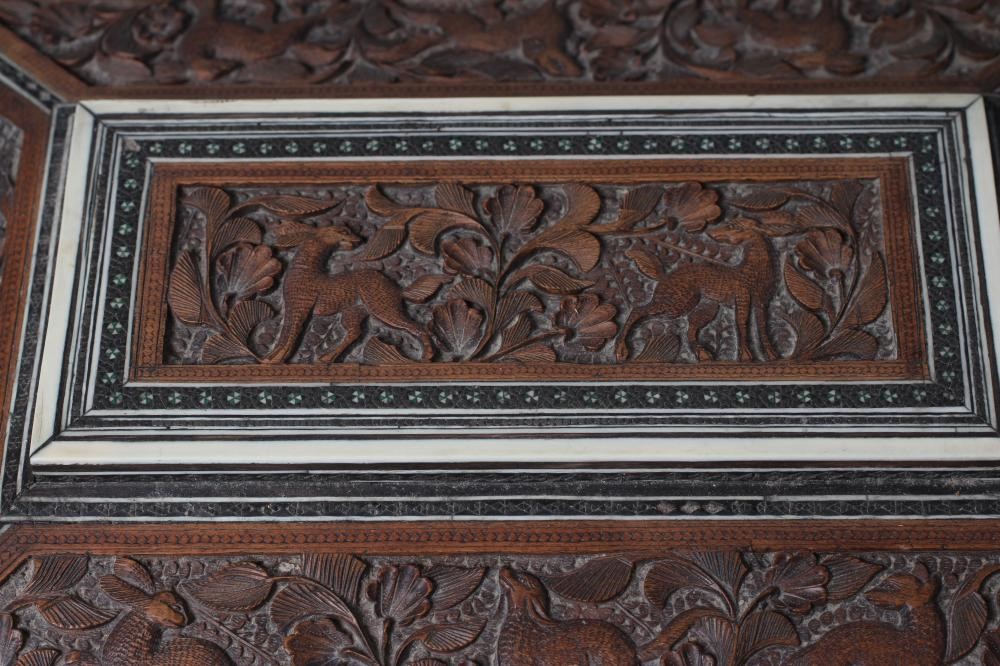 AN ANGLO INDIAN SANDALWOOD SEWING BOX Image