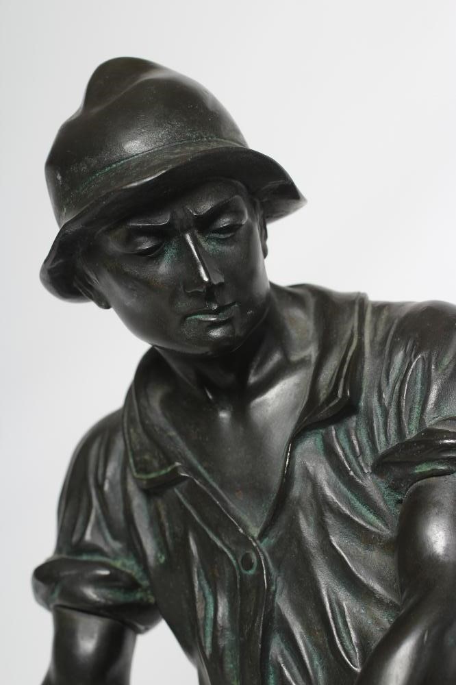 OTTO SCHMIDT-HOFFER (German 1873-1925) Figure of a quarry worker Image